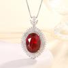 Jewelry Simulation Color Treasure Corundum High-End Jewelry Set Main Stone 15 * 20-13 * 18