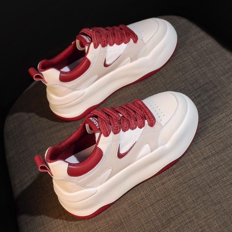 Summer Autumn Lightweight Dad Shoes Women's New Summer Trendy Brand Sports and Leisure Board Shoes Little White Shoes