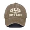 European and American Washed Soft-top Baseball Cap Female Letter OLD Printing Spring and Summer Curved-brimmed Outdoor Sun Hat Male