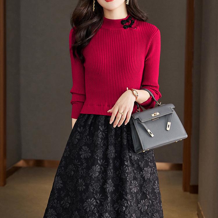 Women's Winter/Autumn Knitted Two-Piece Sweater Dress 2025