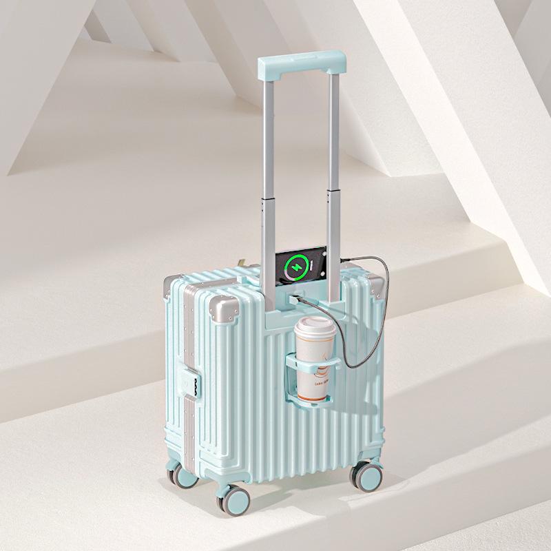 Lightweight Mini Trolley Suitcase with Combination Lock, 18-20 Inch - Ideal for Students and Kids.