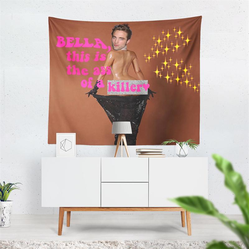 Aertemisi Bella This Is the Ass of a Killer Twilight Meme Tapestry Wall Hanging Art for Bedroom Living Room Decor College Dorm