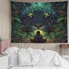 Leopard Print And Tropical Plants Digital Printing Polyester Wall Tapestry Suitable For Use In Living Rooms Bedrooms Bars Party