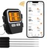 CH-610 Wireless Bluetooth BBQ Thermometer with Four Probes for Kitchen and Oven Cooking