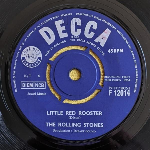 7inch Record ROLLING STONES - Little Red Rooster F12014 Decca 1964 UK Rock Used