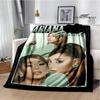 Singer Ariana Grande Printed Blanket Warm Flannel Blankets Soft And Comfortable Home Travel Blanket Bed Linings Birthday Gift