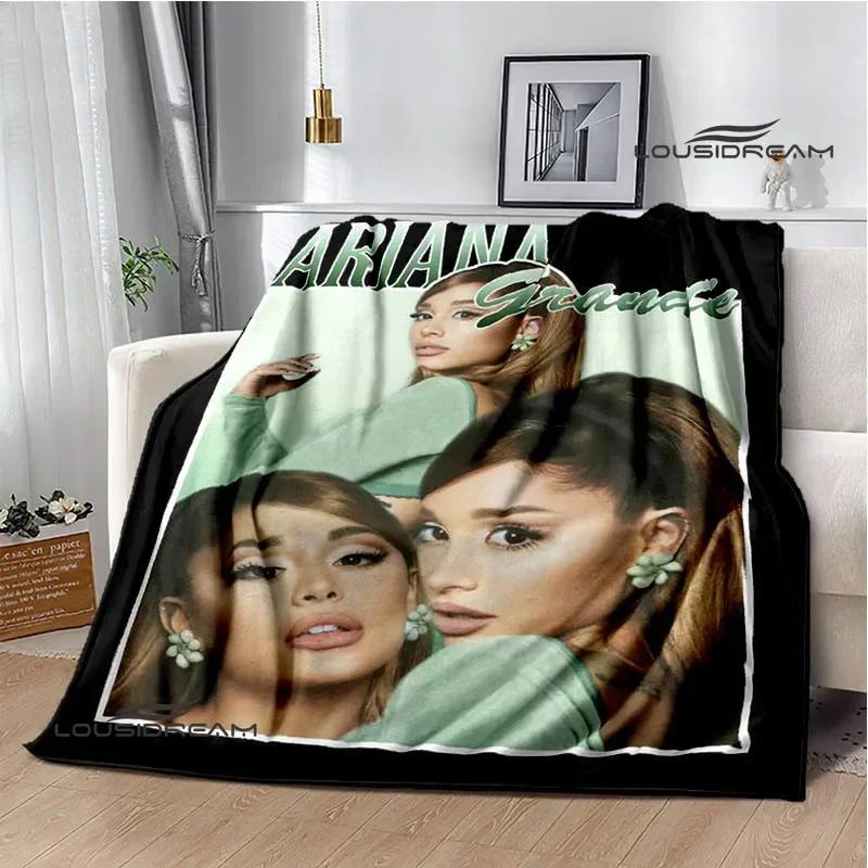 Singer Ariana Grande Printed Blanket Warm Flannel Blankets Soft And Comfortable Home Travel Blanket Bed Linings Birthday Gift