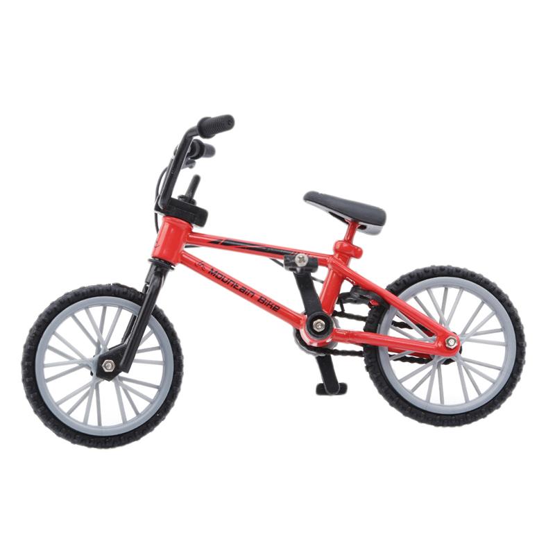 Simulation Alloy Finger Bmx Bikes Children Mini Size Green Fingerboard Bicycle Toys With Brake Rope Gift Funny High Quality