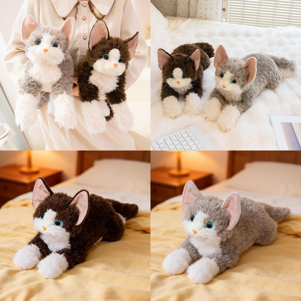 Plush Cat With Cartoon Design For Girls Bedroom Decor Gift Idea