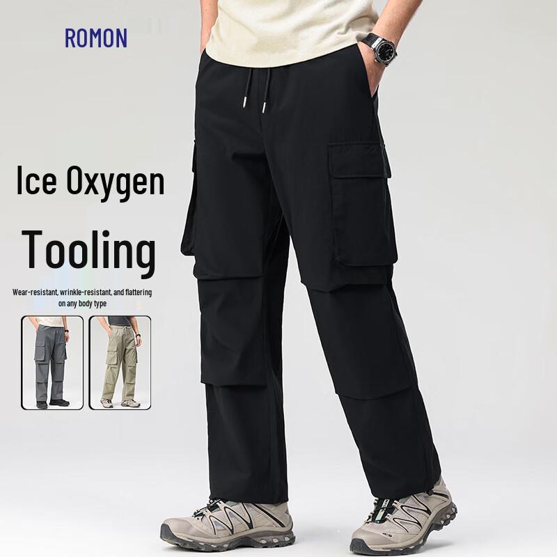 Romon Men s Loose Fit Cargo Pants 3XL