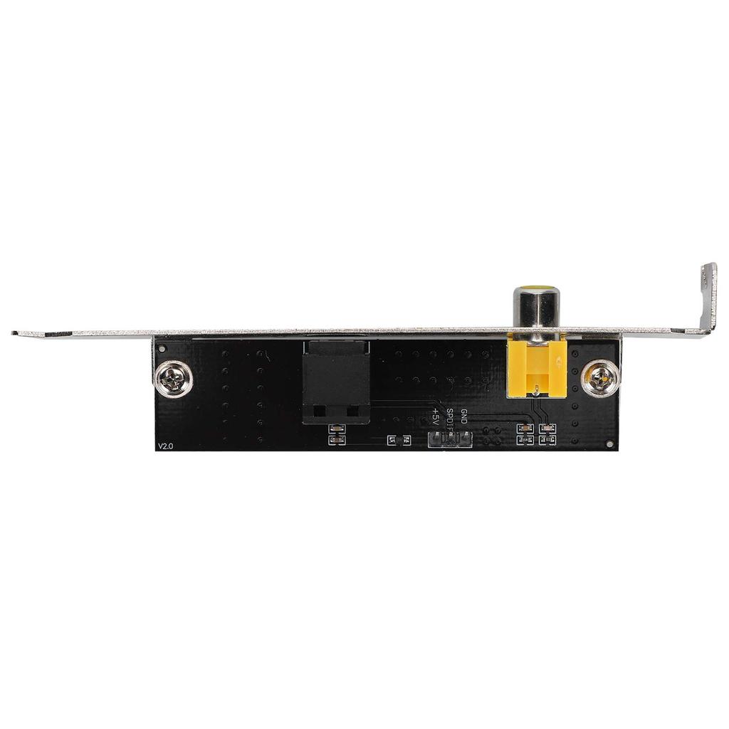 SPDIF Optical To RCA Out Backplate Cable Dual Port PC Digital Audio Adapter Audio DAC Wanderer 24bit/192kHz Optical/Coaxial