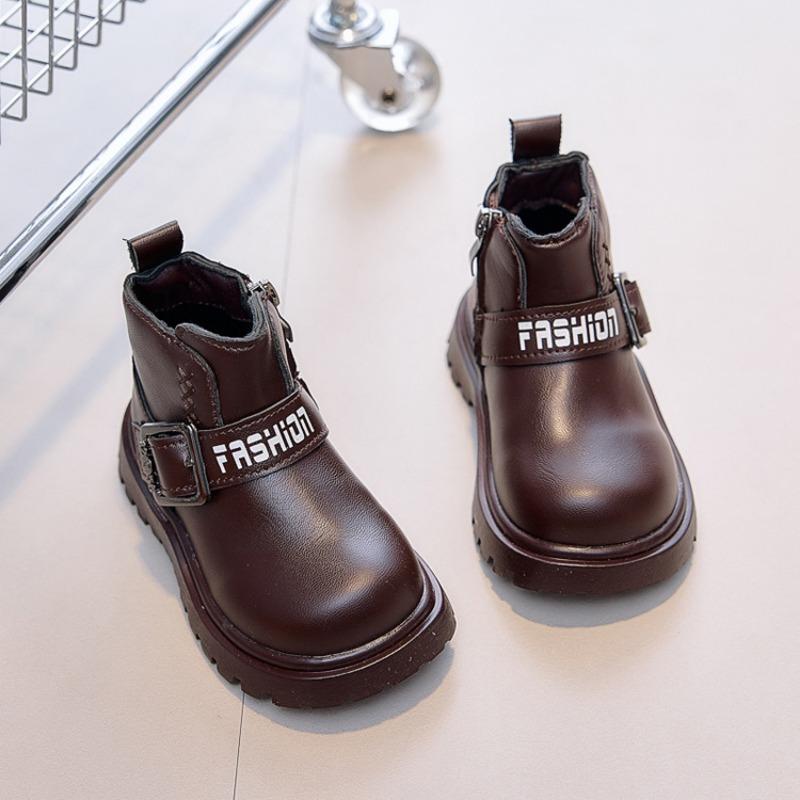 Unisex Kids Casual Mid Calf Martin Boots For Boys And Girls