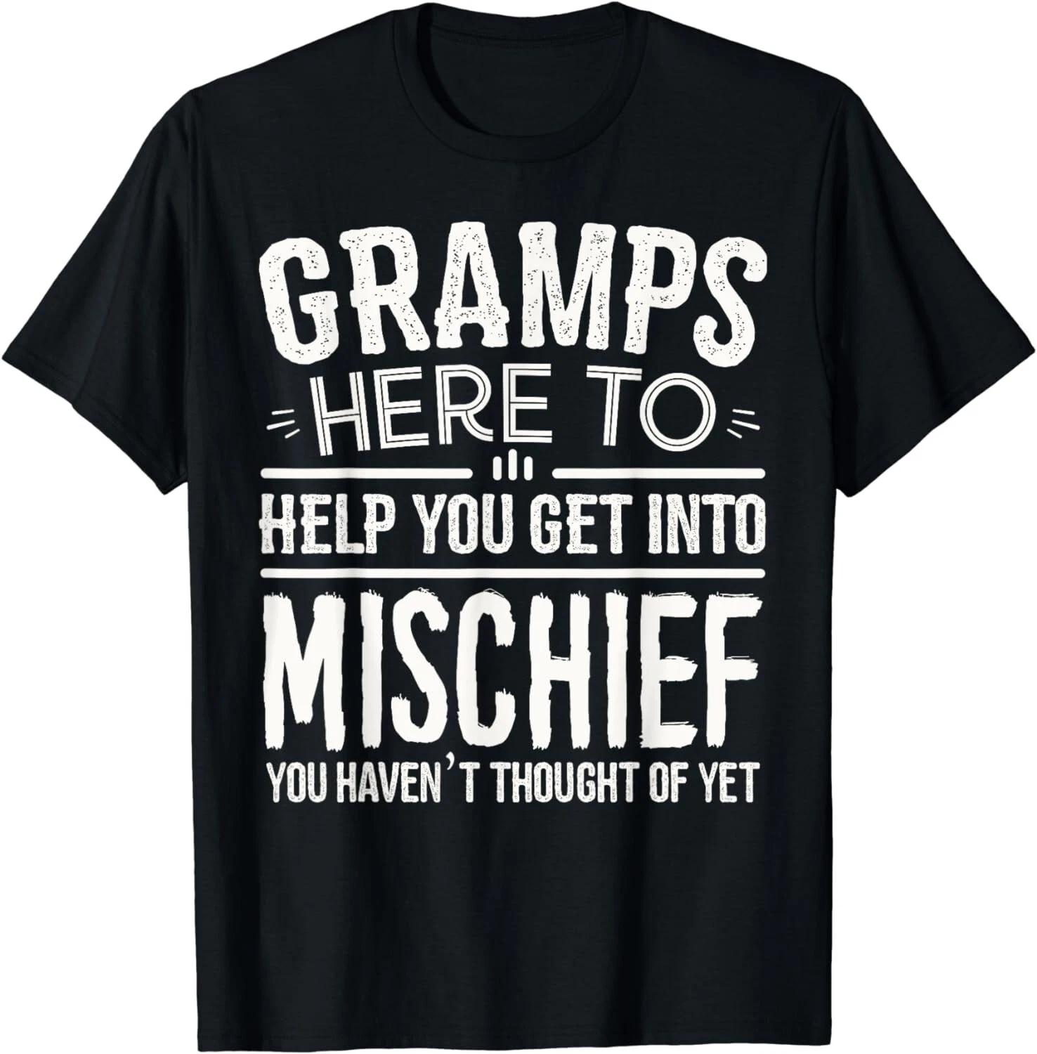 Birthday Gifts for Gramps from Grandchildren Gramps Mischief Gift Unisex T-Shirt L