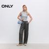 ONLY Women's 2025 Summer Lightweight Drapey High-Waist Straight Leg Pants