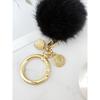 MAIA Mink Fur Keychain & Charm - Black