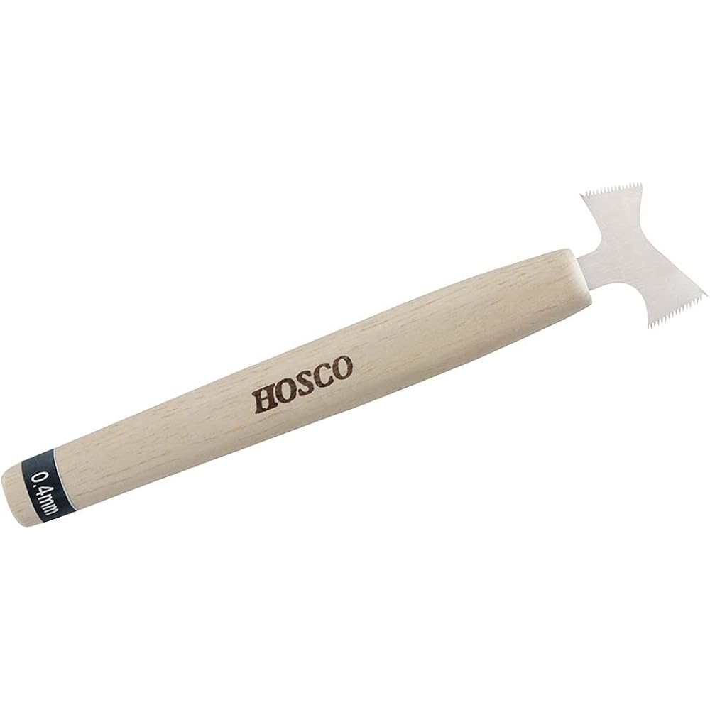 HOSCO Luthiers Tools Fret Slot Cleaning Saw, Double-Edged, Blade Thickness 0.40 mm TL-H-SCSWD04
