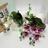 Plastic Butterfly Orchid Artificial Flower Fake Plant Flower Potted  Home Office Decoration