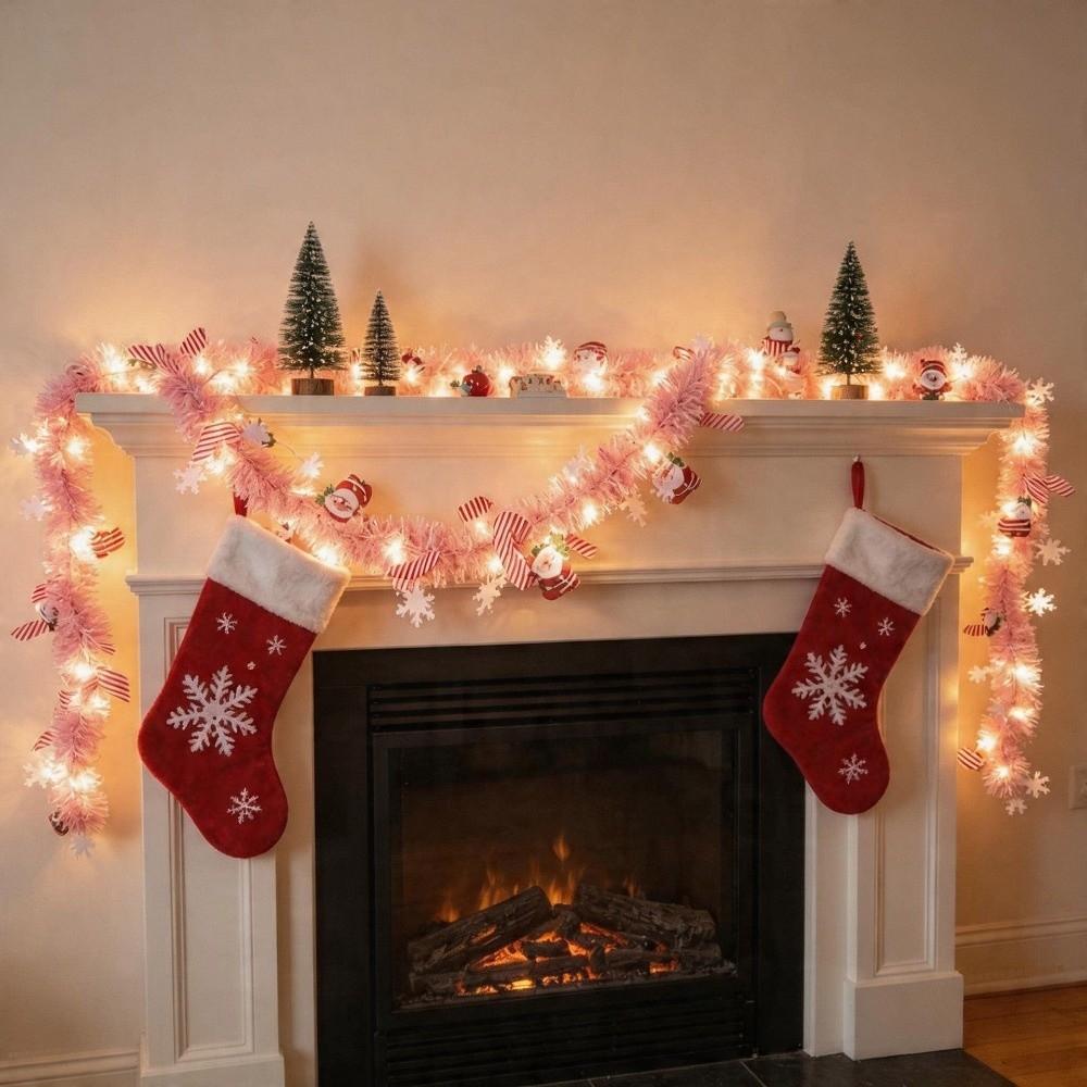 Glowing Light Christmas LED String Lights 3/5.7m Xmas Tree Pendant Home Decor