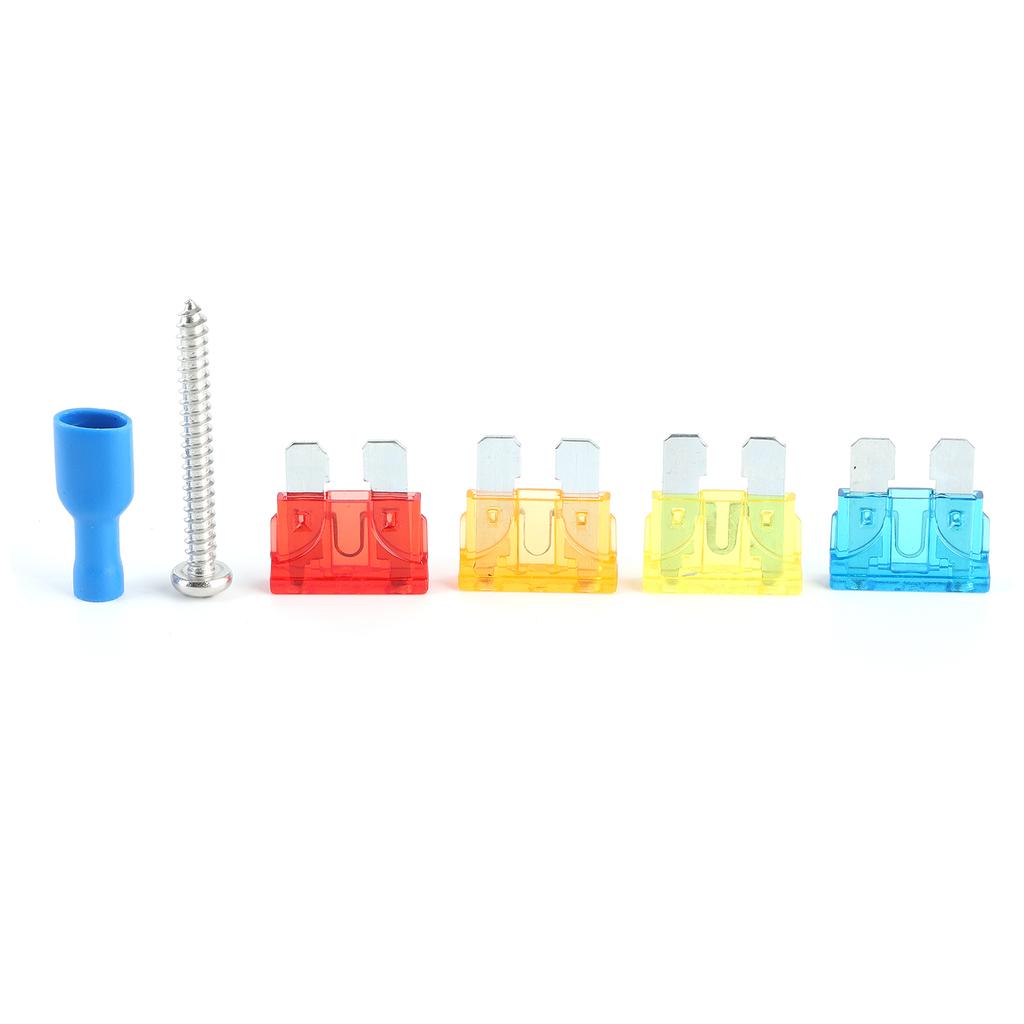 10-Way Fuse Box Blade Fuse Block Holder with LED Indicator Light for Automotive Car Boat Yacht
