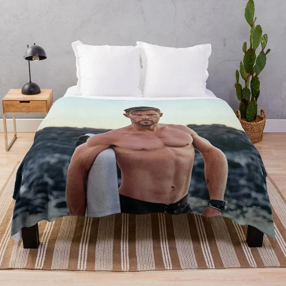 Creative Homewares Unisex Chris Hemsworth Throw Blanket Valentine Gift Ideas Soft Beds Retros Blankets