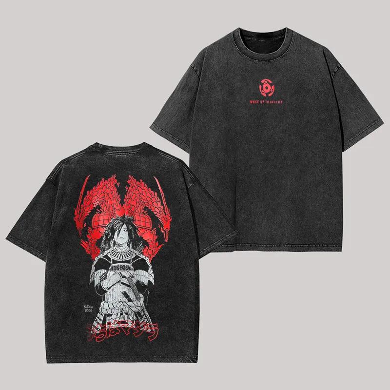Hinata Hyuga T Shirt Naruto Women Men Acid Wash Back Print Waifu Anime Graphic Cotton Streetwear Vintage Bootleg Oversized Tee M