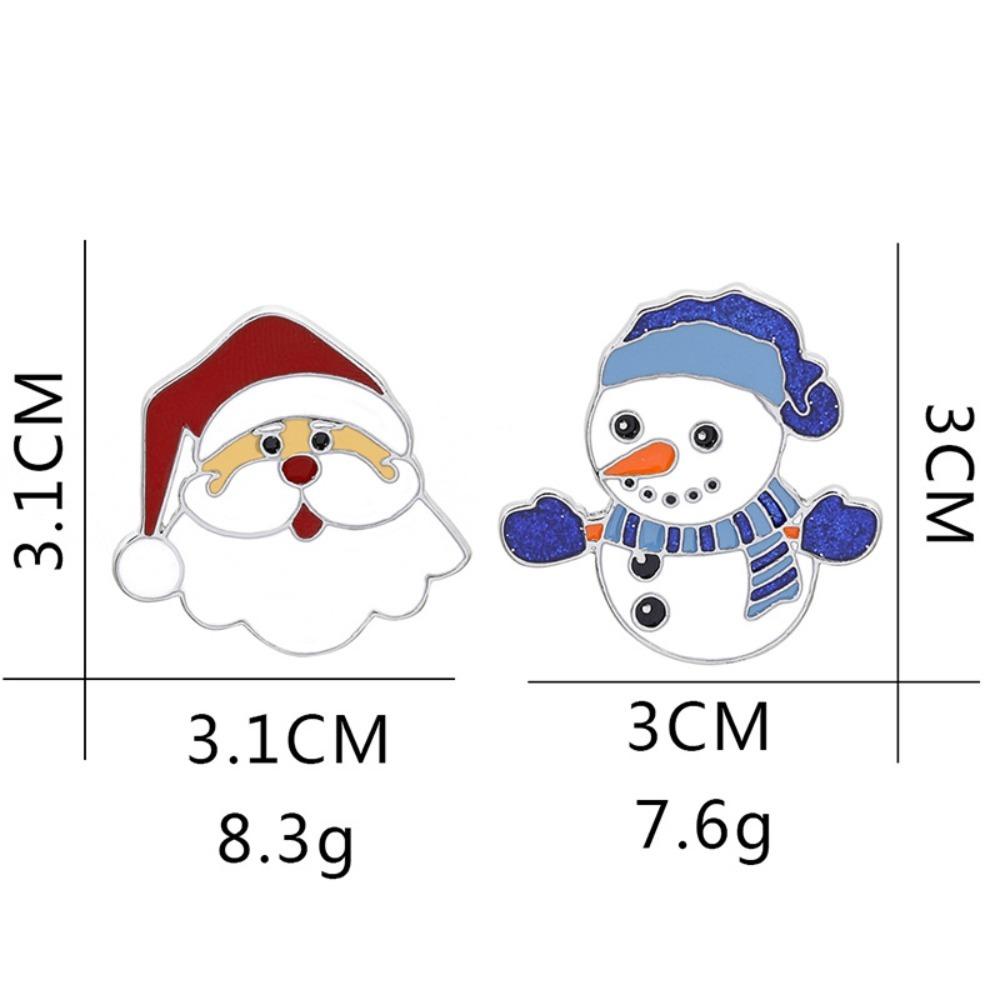Halloween Santa Rhinestone Badge Snowman New Year Pins Christmas Brooch Christmas Present