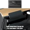 Driver Side Mini Glove Compartment Storage Box for Tesla Model Y 2021-2024 Car Accessories Dashboard Phone Holder Eyeglass Case