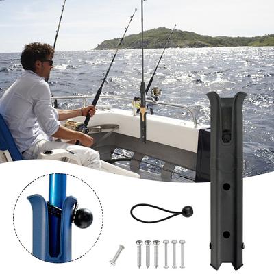 Fishing Rod Holder Bracket with Screws Boat Rod Holder Wall Mounted Fishing Pole Holder for Boat Kayak Fishing Cooler Trailer