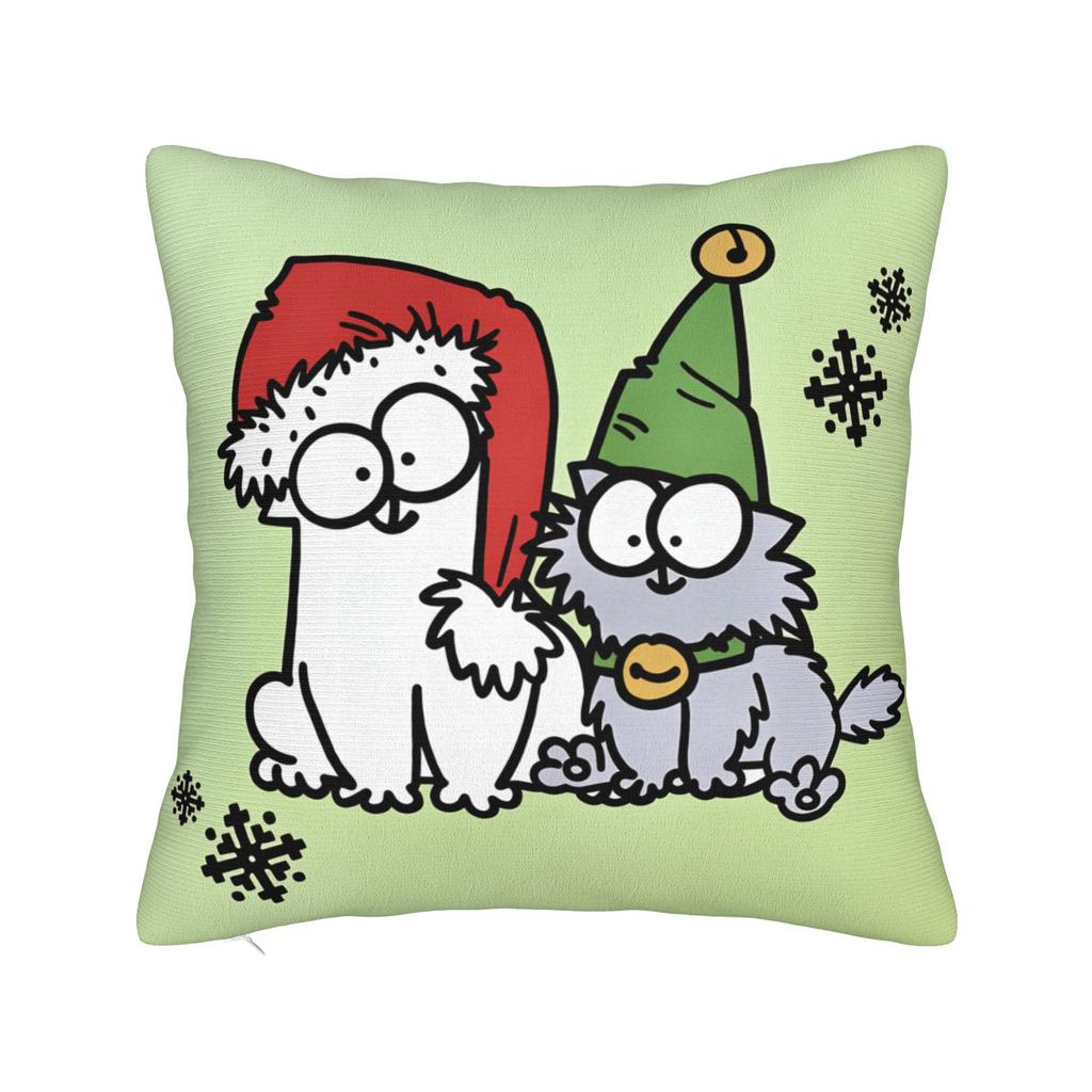 Pillow Cover Humorous Cartoon Cat Simons Cat Vintage Pillow Case For Sofa Home Decoration Pillowcases