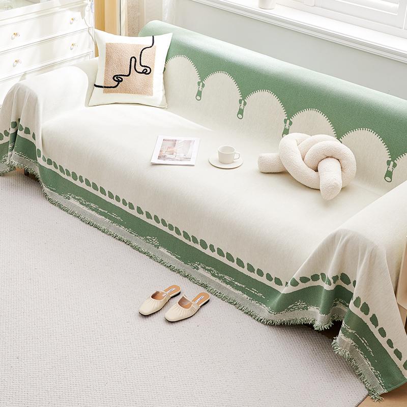 INS Style Cartoon Sofa Cover Cloth Sofa Cover All-Inclusive Four Seasons Universal Blanket Sofa Cushion
