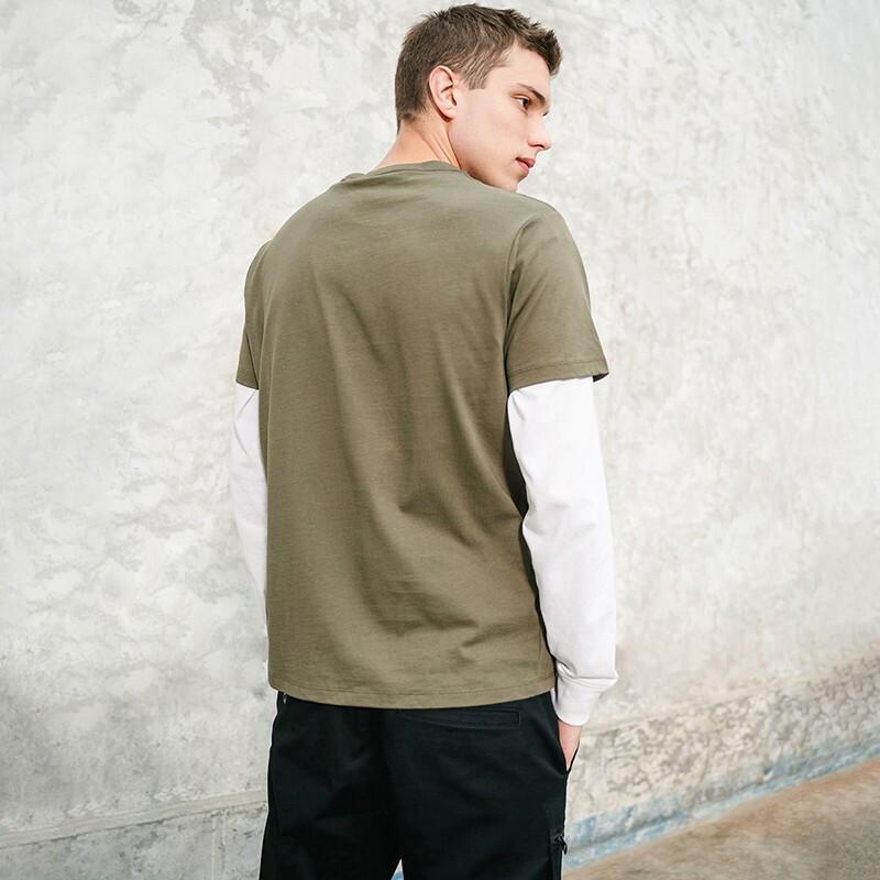Dickies SS21 Pocket Logo Straight T-Shirt Men Tops Military-Green DK008904MGR