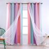 Children's Room Curtains with Eyelets, Voile Eyelet Curtains, Star Curtains