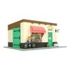 Sankei Studio Ghibli Series Delivery Service Goo Scissors Bread Shop Paper Craft Kiki's Kiki's Workplace, MK07-46