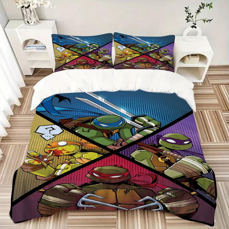 3pcs Turtles Bedding Set. Soft and Comfortable with No Core Included (1x Duvet Cover + 2x Pillow Covers) yy251031054