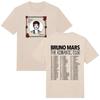 Bruno Mars The Romantic Tour 2026 New Date Tee Red Rose Vintage Graphic Print T Shirts High Quality Cotton Casual Unisex Clothes