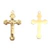 Classical Retro Crucifix Pendant Stainless Steel Men's Jewelry Gold Plated Unisex Faith Necklace Pendant