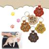 Elegant Leather Pet Hair Keepsake Keychain Pendant for Cats & Dogs