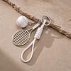 Tennis Ball Design Tennis Racket Keychain Mini Size Tennis Racket Keyring  Boys Girls