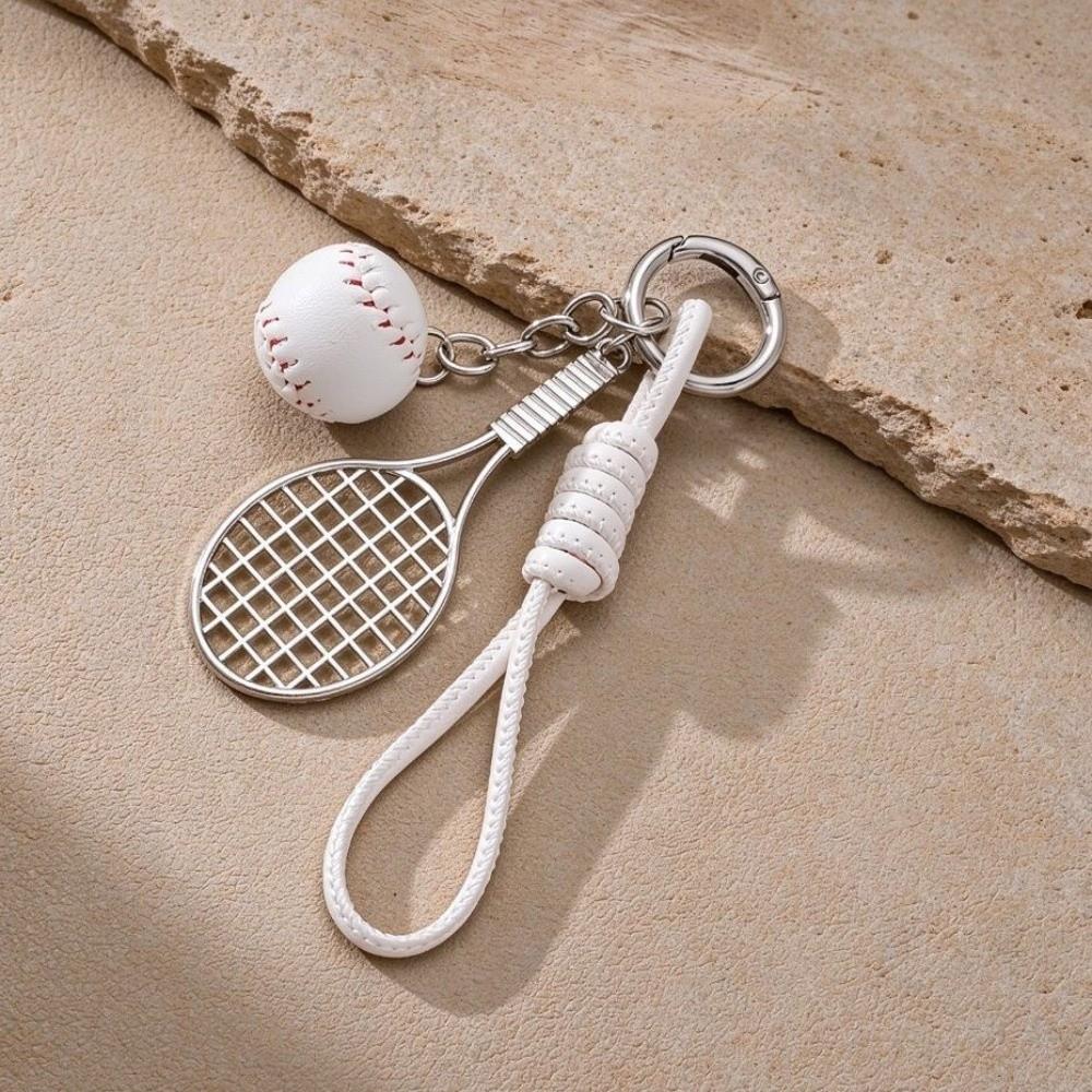 Tennis Ball Design Tennis Racket Keychain Mini Size Tennis Racket Keyring  Boys Girls