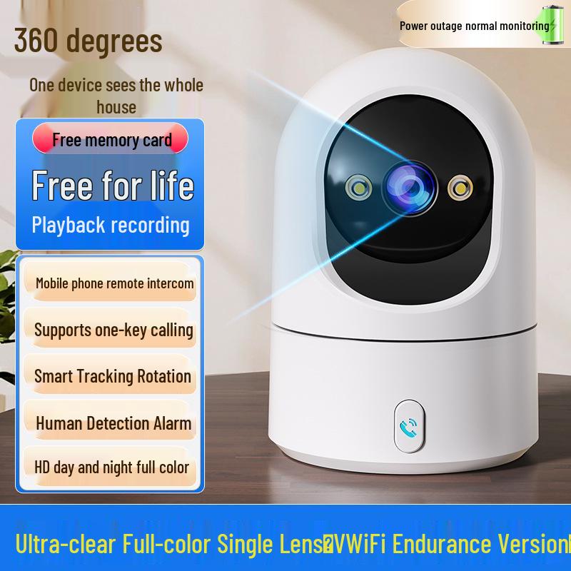 2025 HD Wireless Indoor Surveillance Camera with Remote Mobile Monitoring