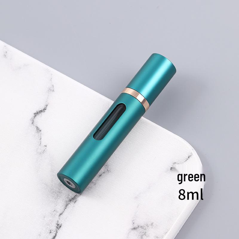 

Перезаполняемый дорожный флакон для духов 8 мл - Стеклянный спрей большой емкости с заполнением снизу зелёный