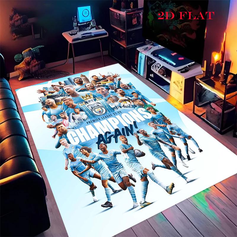 The Blues Team Carpet Rug for Living Room Bedroom Home Sofa Decoration,Kids Play Nonslip Floor Mat