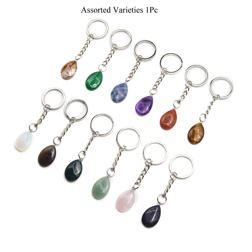 Naturalny kamień brelok do kluczy brelok do kluczy uchwyt na klucze kryształowe kamienie szlachetne lokalizator kluczy breloki dla kobiet mężczyzn biżuteria, akcesoria do torebek 82x11 mm