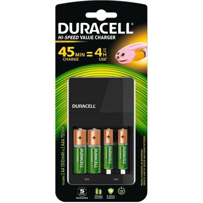 Caricabatterie Duracell caricabatterie 4h per 4 pile aa/aaa