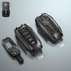 For Toyota Mark X Corolla RAV-4 Prado Carola 2 3 4 5Buttons Armor Design Galvanized Alloy Silicone Splicing Car Key Cover Case