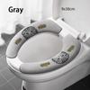 Universal Toilet Seat Cover Soft Cartoon WC Paste Toilet Sticky Seat Pad Washable Bathroom Warmer Seat Lid Cover Pad Cushion