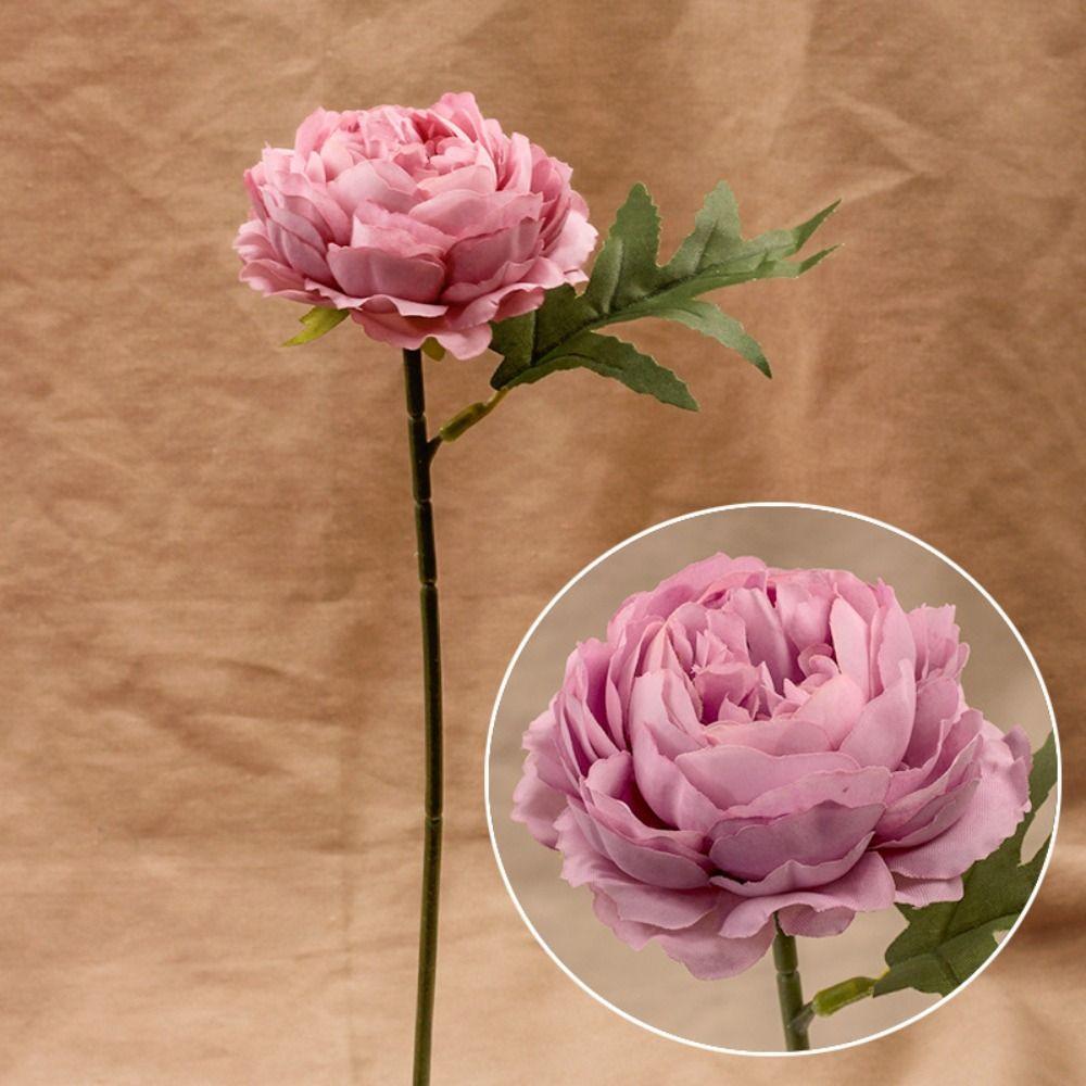 Handmade Artificial Paeonia Flowers Elegant Simulation Peony Bouquet  Living Room Decoration