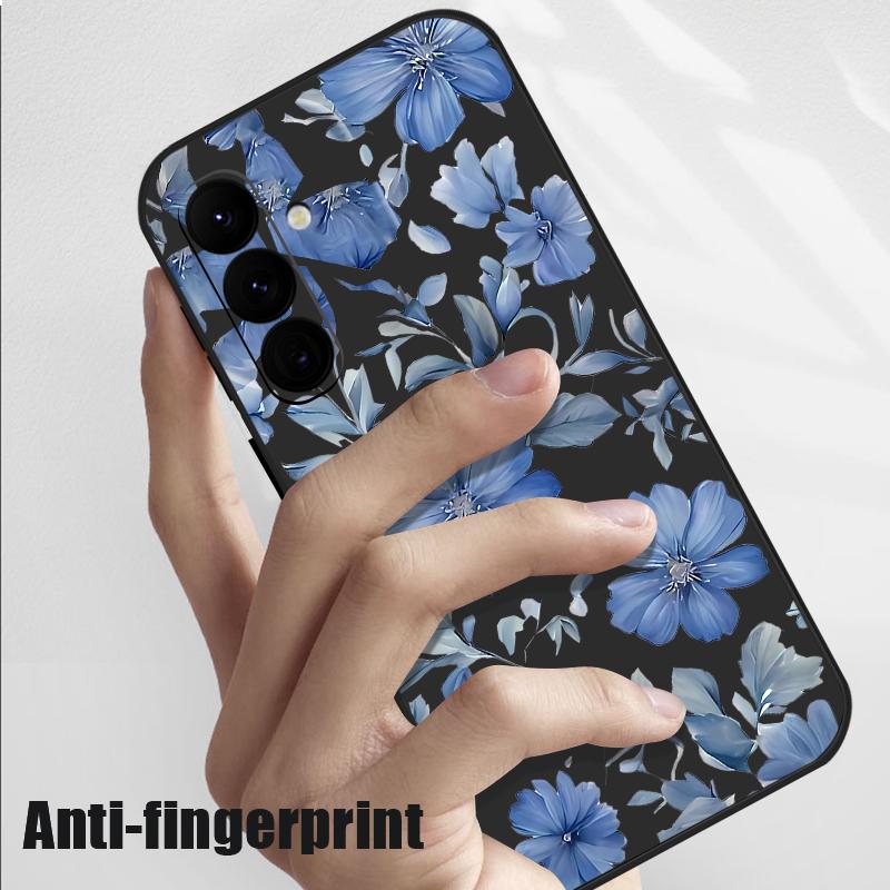 Schutzhülle mit Blumenmuster und Lanyard für Samsung Galaxy S23 S24 Ultra A55 A54 5G A56 S25 A53 A52 A14 A34 A15 A35 S20 FE S21 S22 Ultra Shockproof Capa