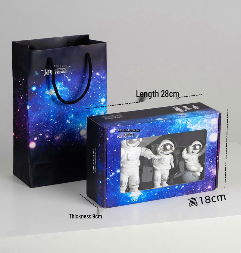 Kleiner Astronauten-Anhänger - Weltraummann-Dekoration für Wohnzimmer, Zuhause, Weinschrank oder als Einweihungsgeschenk