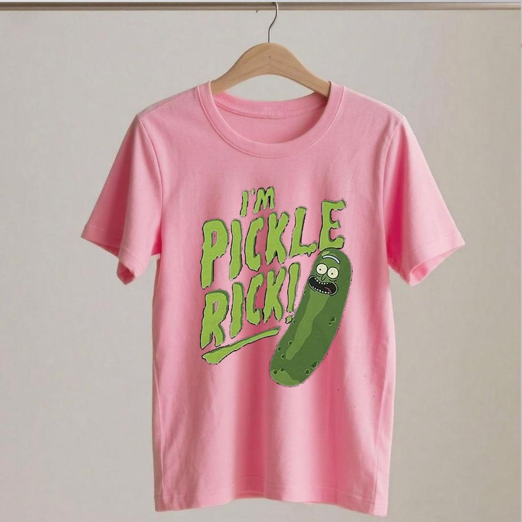 I'm Pickle Rick Mens T Shirt Cool and Funny Morty Design Schwifty Joke Design Streetwear Casual Tee Top Funny Tshits Cotton Tees